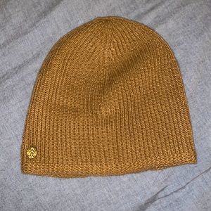 Anne Klein camel tan beanie hat